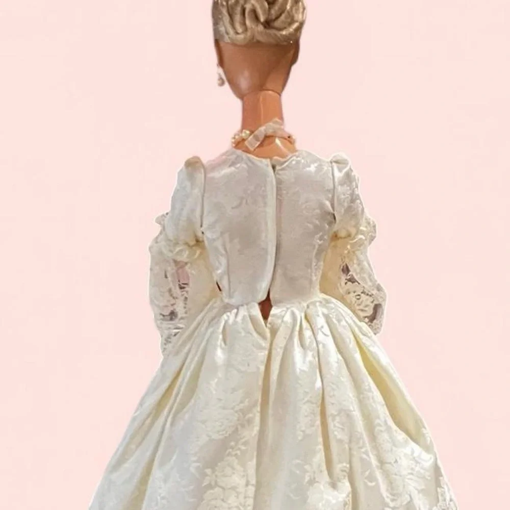 Barbie doll my size with Cream princess dress